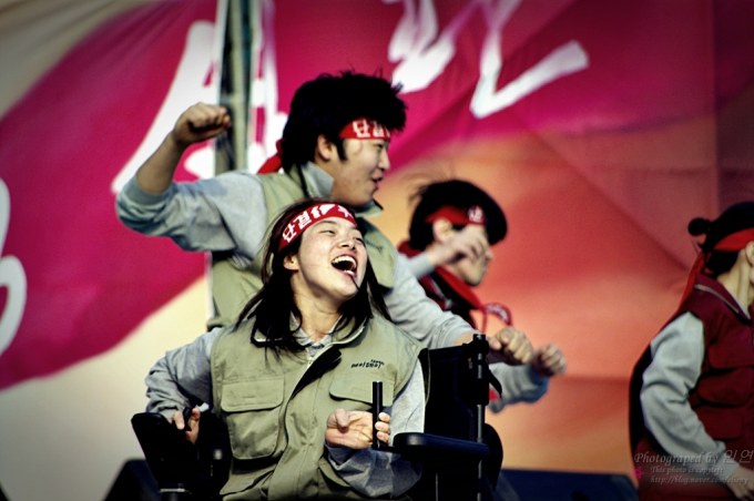 120주년 세계노동절 대회에서 노들^^
