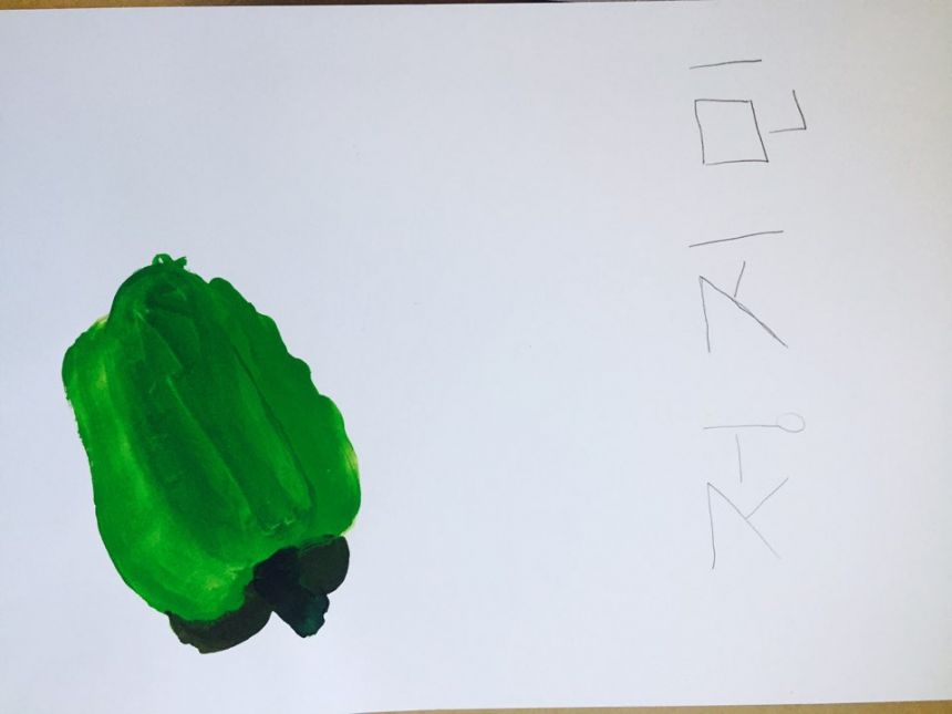 정지민학생 미술반 작품