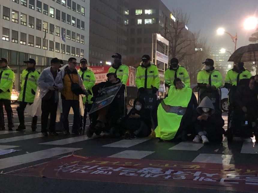 노란들판권익옹호팀 11월 12월 활동사진