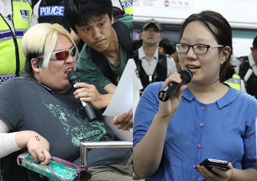 박현은 시설에서 나온 노들장애인야학 학생입니다.