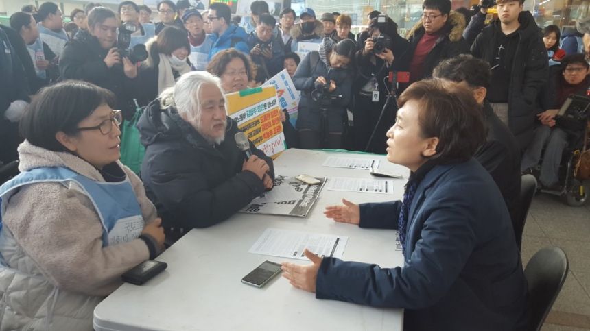 누구도 배제되지 않는(Leave no one behind!) 세상을 향한 2박3일 서울역 노숙농성 사진기록