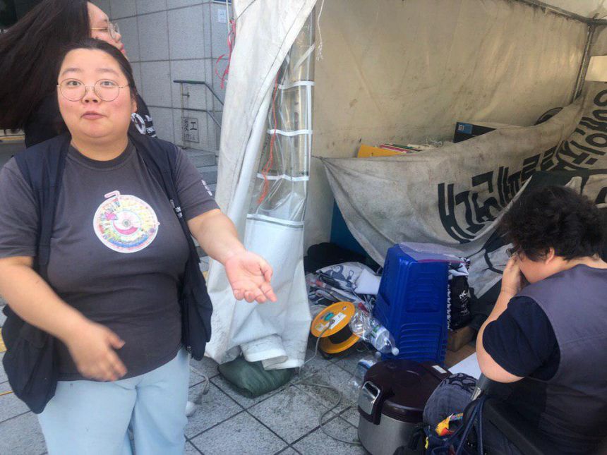 늦은, 추석 거리의 투쟁이야기_ 전합니다 #장애등급제 진짜폐지와 함께 밥을 나누어 먹은 하루 이야기